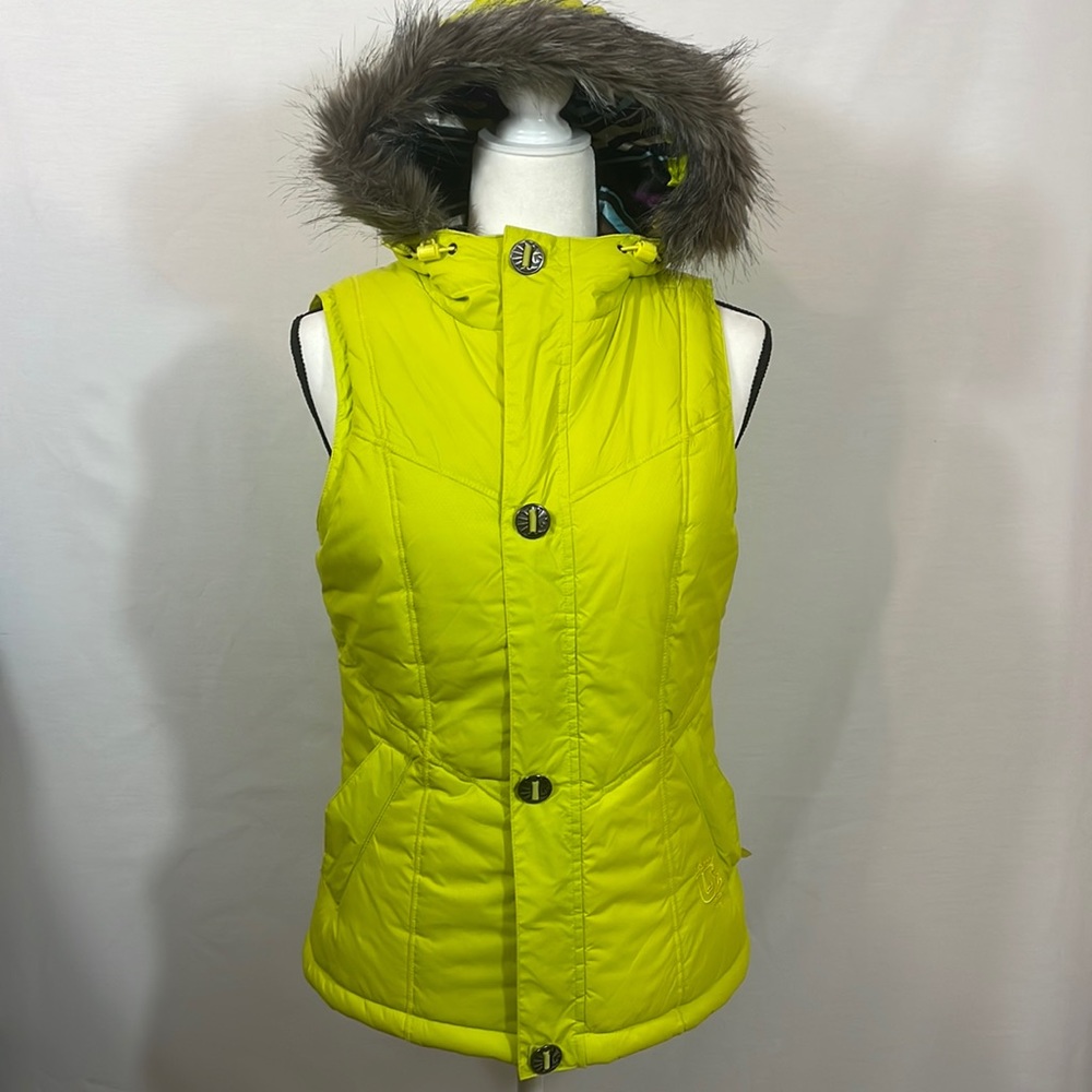 Burton Dryride Vest with Faux Fur trimmed Hood - Picture 2 of 11